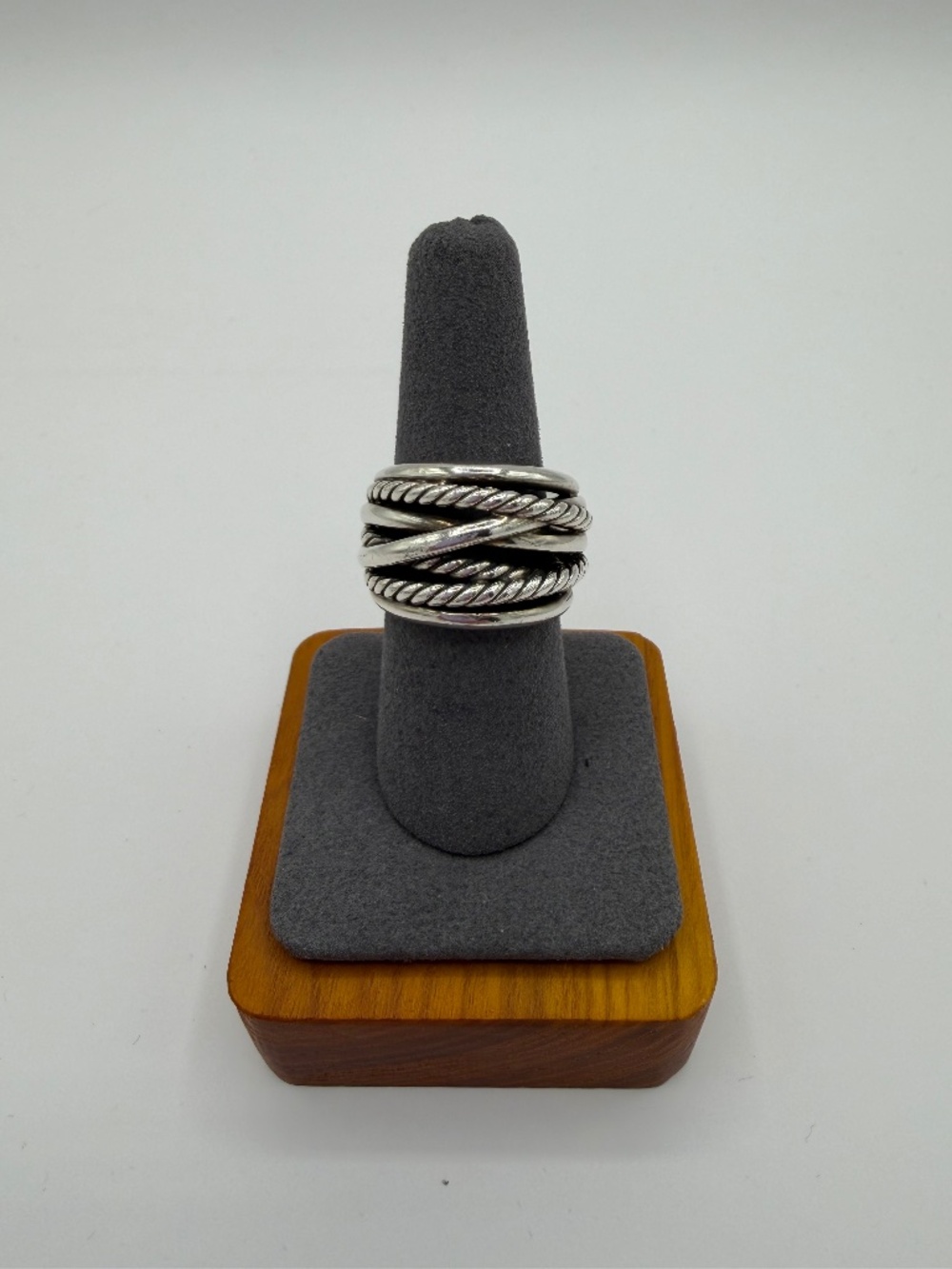 Authentic David Yurman Twisted Cable Ring - Size 8